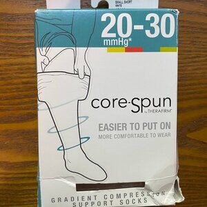 Core-spun by Therafirm Gradient Compression Support Socks, 20-30 mmHg